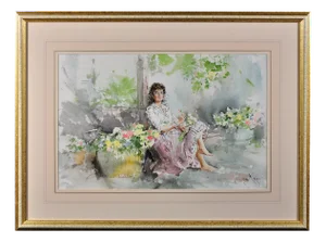 Gordon King, Fond Memories, Original Watercolour, 20th Century