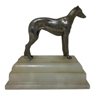 Early 20th Century Art Deco Greyhound Bookend For Sale
