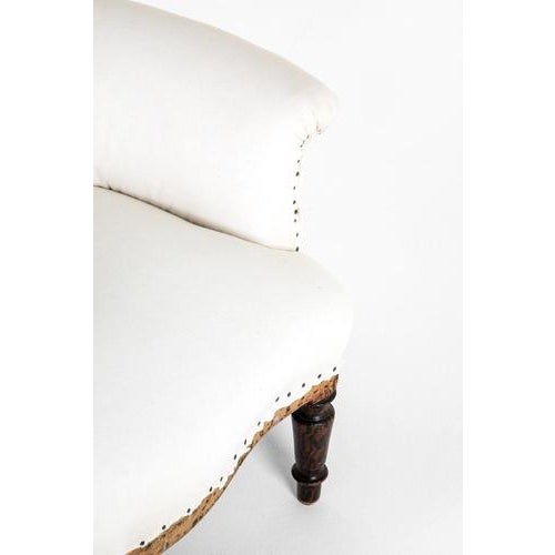 Napoleon III Fishtail Back Lounge Chairs, Set of 2 For Sale - Image 9 of 13