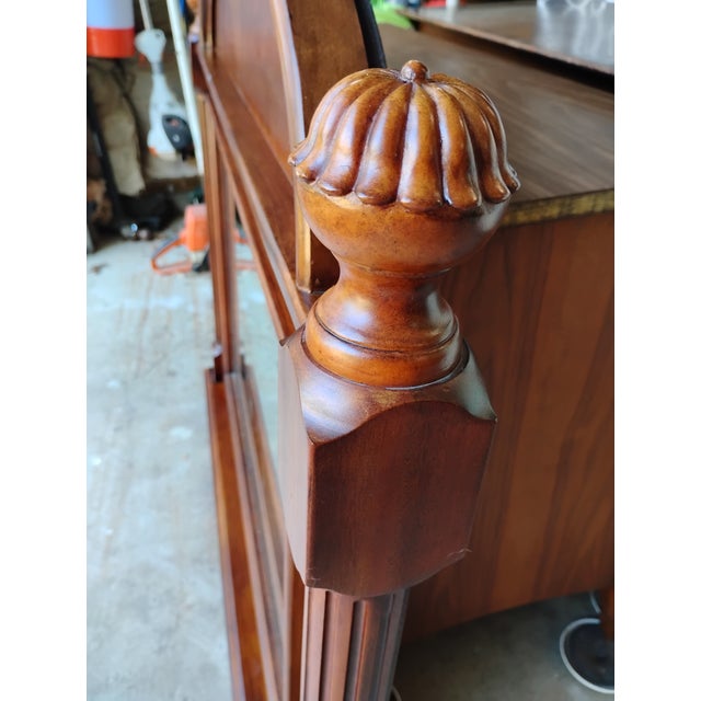 Wood Dresser Mantle Fireplace Bedroom Mirror For Sale - Image 7 of 8
