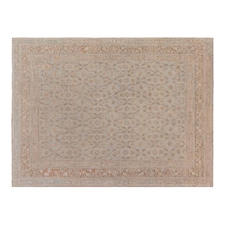 Vintage Persian Meshad Handmade Wool Rug For Sale