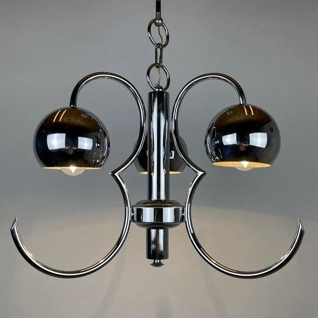 Mid-Century Eyeball Silver Pendant Lamp, Italy, 1970s For Sale - Image 6 of 11