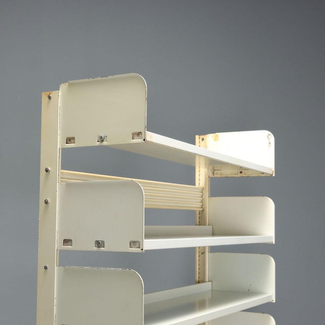 Vintage Bookcase in Metal, 1970s For Sale - Image 3 of 11