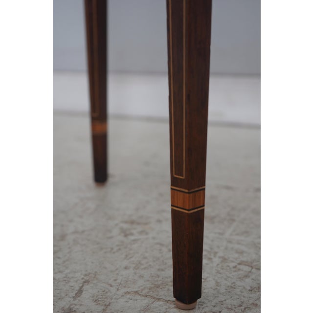 Wood Stickley Federal Style Inlaid Mahogany Console Table For Sale - Image 7 of 14