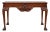 English Georgian Style Mahogany Console Table - Greek Key Frieze Paw Feet For Sale