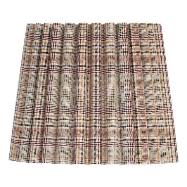 Regina Andrew Pleated Wave Shade, Heritage Plaid For Sale