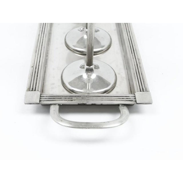 Postmodern German Art Deco Liquor Set from Kaiser, 1930s, Set of 7 For Sale - Image 3 of 13