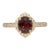 2.2Ct Red Spinel Ring With Earth-Mined Diamond Accents: Solid 14k Gold, Size 6.75 For Sale