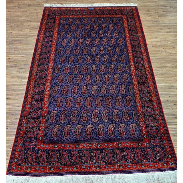 Middle Eastern Keshan Rug For Sale - Image 3 of 11