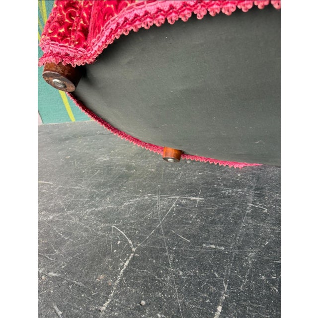 Hollywood Regency Pink Velvet Loveseat For Sale - Image 13 of 13