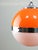 Plastic Space Age Italian Orange Pendant Lamps, Set of 2 For Sale - Image 7 of 18