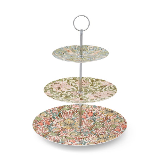 Spode Morris & Co 3-Tier Cake Stand 10.5" For Sale - Image 9 of 9