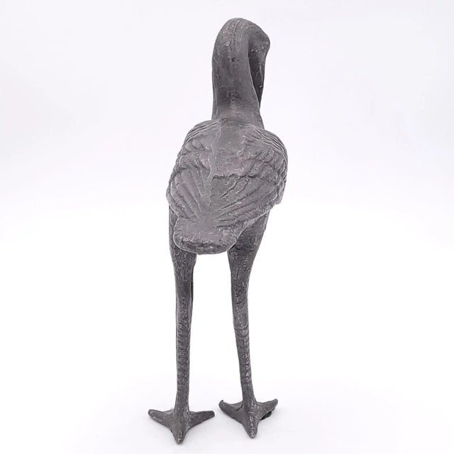 Cast Iron Stork, Circa 1920 For Sale In San Francisco - Image 6 of 9