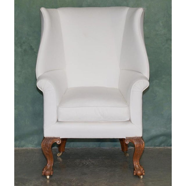Antique Walnut Ball and Claw Porters Armchairs from Howard & Sons, 1880, Set of 2 For Sale - Image 18 of 18