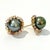 Baroque Bochic "Orient" Tahiti Pearls & Multi Sapphire Earrings Set In 18K Gold & Silver For Sale - Image 3 of 18