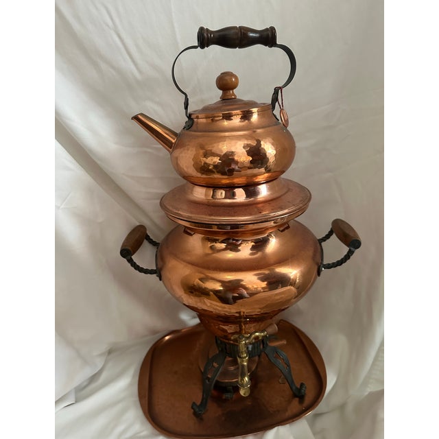 1980s 1980s Stöckli Copper Samovar For Sale - Image 5 of 8