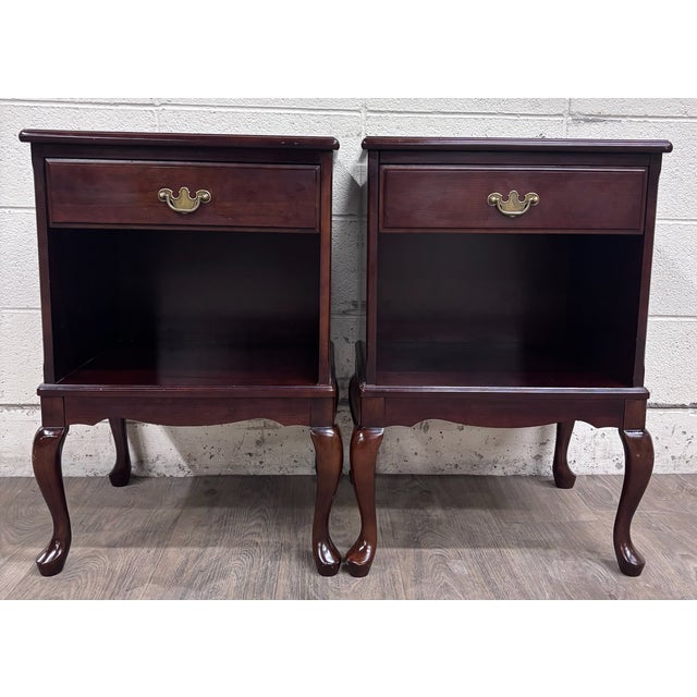 Vintage Bombay Company Nightstands Side Tables - Matching Pair For Sale - Image 16 of 16