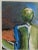 Blue Original Nude Woman Figural Painting "From the Back" Signed by the Artist and Framed For Sale - Image 8 of 11