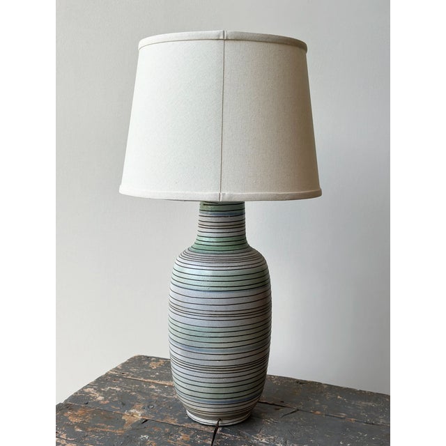 Vintage Large-Scale Glazed Ceramic Bottle Lamp Attributed to Lee Rosen for Design Technics, Circa Mid-20th Century For Sale - Image 14 of 15