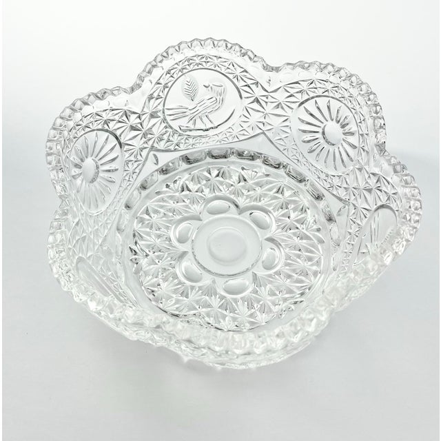 1990s 1990s Hofbauer “Byrdes” Crystal Dinnerware Serving Hostess & Decor Set - 5-Piece For Sale - Image 5 of 11