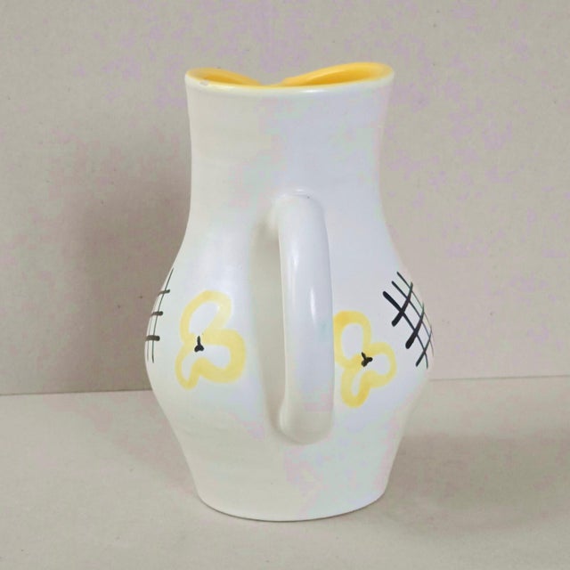 Mid-Century Modern Vintage Ceramic Pitcher by André Baud for Vallauris, 1950s For Sale - Image 3 of 13