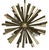 Mid-Century Modern NOIR Bero Chandelier, Metal with Brass Finish For Sale - Image 3 of 5