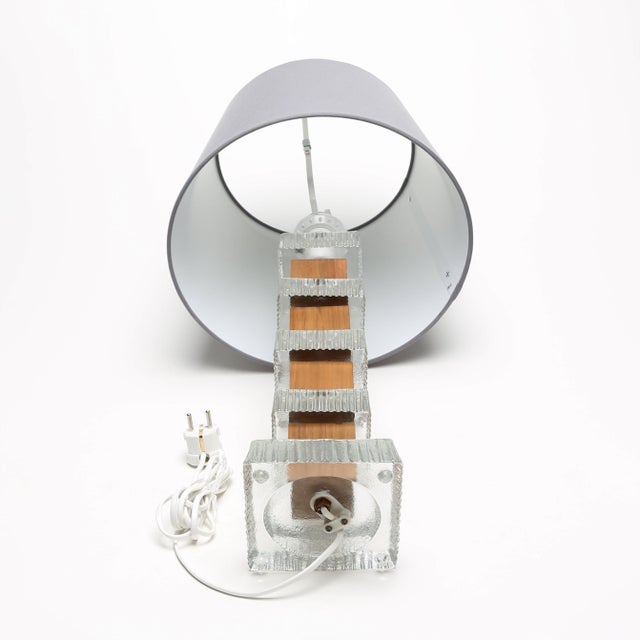 Table Lamps in Teak and Glass attributed to Ateljé Glass & Trä, Sweden, 1970s, Set of 2 For Sale - Image 13 of 16