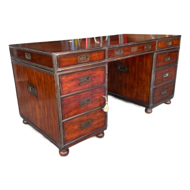 Theodore Alexander Captain Powers 9th Bengal Lancers Campaign Executive Desk For Sale