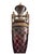 Tall Statement Antique Ruby Cut to Clear Crystal Lidded Urn With Second Empire Style Bronze Mounts For Sale - Image 12 of 18