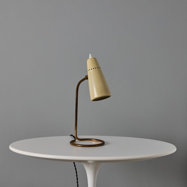 1950s Stilnovo Table Lamp With Original Yellow Label For Sale - Image 11 of 18