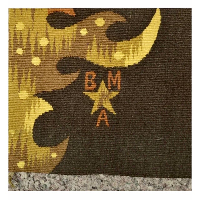 Jean Picart Le Doux, Art Deco French Modernist Handmade Aubusson Gobelin Tapestry Jean Picart Le Doux, c.1950's For Sale - Image 14 of 18