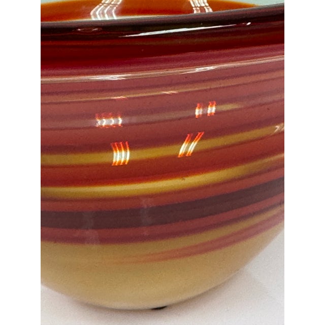 Waterford Waterford Evolution Collection Striped Art Glass Bowl For Sale - Image 4 of 12