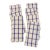 7 Vintage Napkins Blue and White Windowpane Check Cotton For Sale