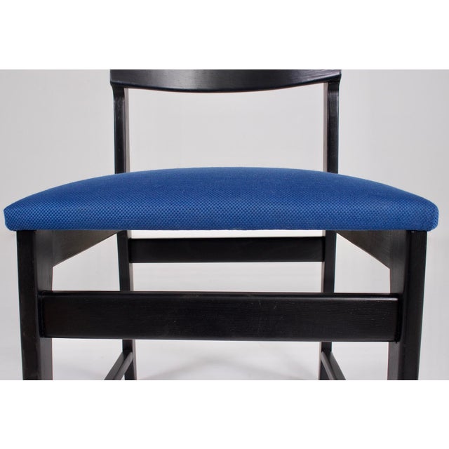 Brutalist Black Chairs, 1970s, Set of 6 For Sale - Image 9 of 12