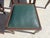 Art Deco Chairs in Wood and Green Faux Leather, 1940s, Set of 6 For Sale - Image 16 of 18