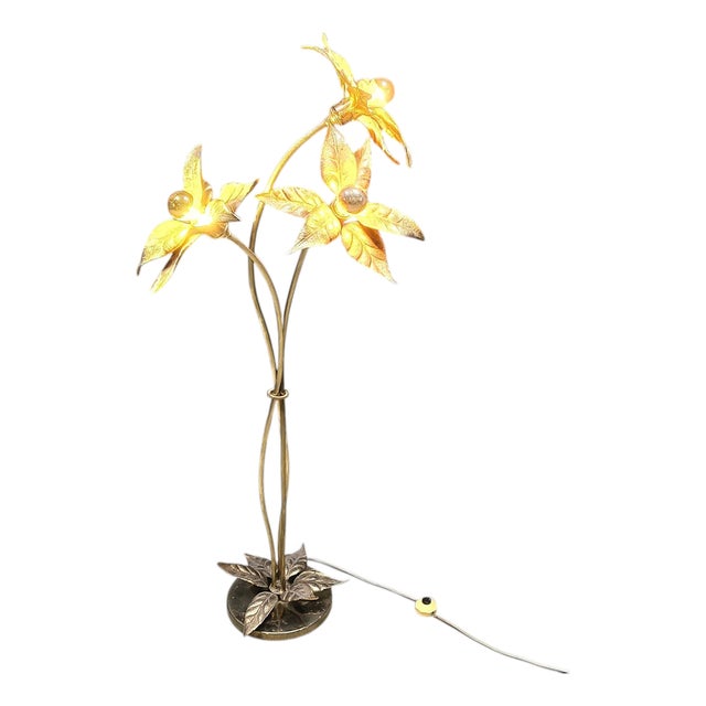 Flower Floor Lamp by Willy Daro, 1970s For Sale