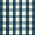 Schumacher Camden Cotton Check Fabric in Indigo For Sale
