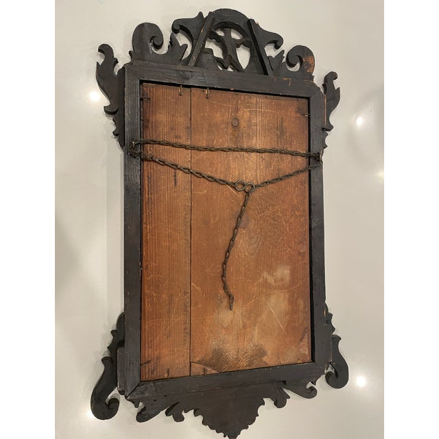 Wood Georgian Mahogany Vauxhill Wall Mirror C 1770 For Sale - Image 7 of 9