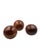Brown Set of 3 Wooden Spherical Sculptures, France 1960s For Sale - Image 8 of 13