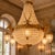 1960 French Louis XVI Gold Bronze Chandeliers - Pair For Sale - Image 6 of 18