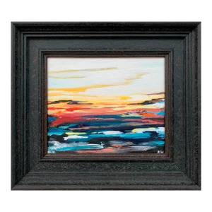 Angela Wakefield, Colourful Abstract Seascape Sunset Study by Leading Contemporary British Artist, 2020