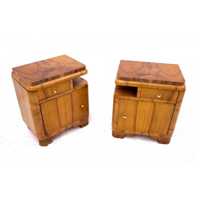 Art Deco Bedside Tables, 1950s, Set of 2 For Sale - Image 4 of 14