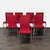 Calligaris Dining Set With Extendable Table and 8 Red Chairs For Sale - Image 10 of 15