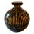 Vintage Murano Bud Vase in Brown Swirl For Sale