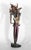 Evocative Sculpture, in Excellent condition, created in Hand Painted Wood by Sculptor Lorenzo Servalli to narrate, in the...