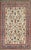 Cream 19th Century Zabihi Collection Ivory Antique Persian Teheran Carpet - 6'10" x 10'4" For Sale - Image 8 of 10