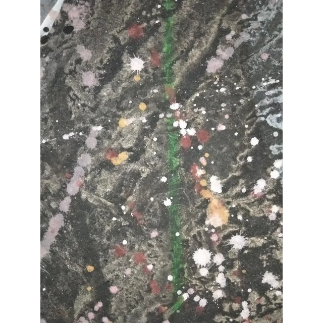 Domingo Millan, Composition, 1986, Mixed Media on Paper For Sale - Image 3 of 5