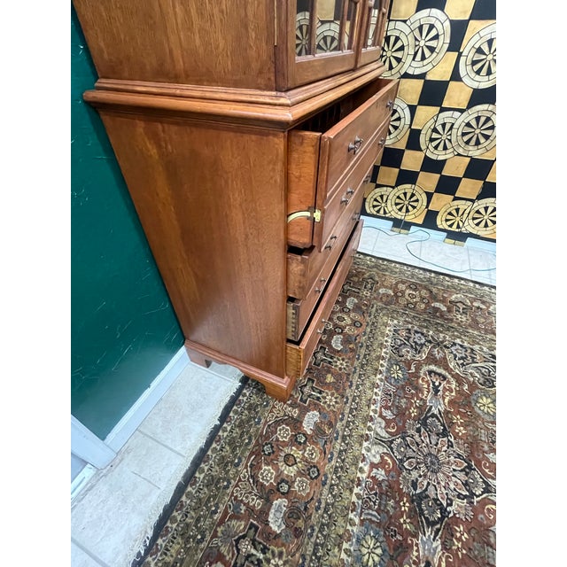 Mid 20th Century Georgian Reproduction Double Door Secretary For Sale In Raleigh - Image 6 of 11
