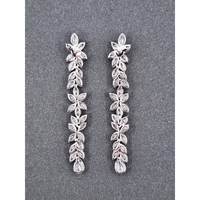 Early 21st Century 8.72 Ct Marquise Diamond Drop Earrings, Pair For Sale - Image 5 of 8