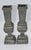 Late 19th Century Chinese Pewter & Brass Temple Alter Candlesticks Joss Stick Holder Garniture- Set of 2 For Sale - Image 4 of 8
